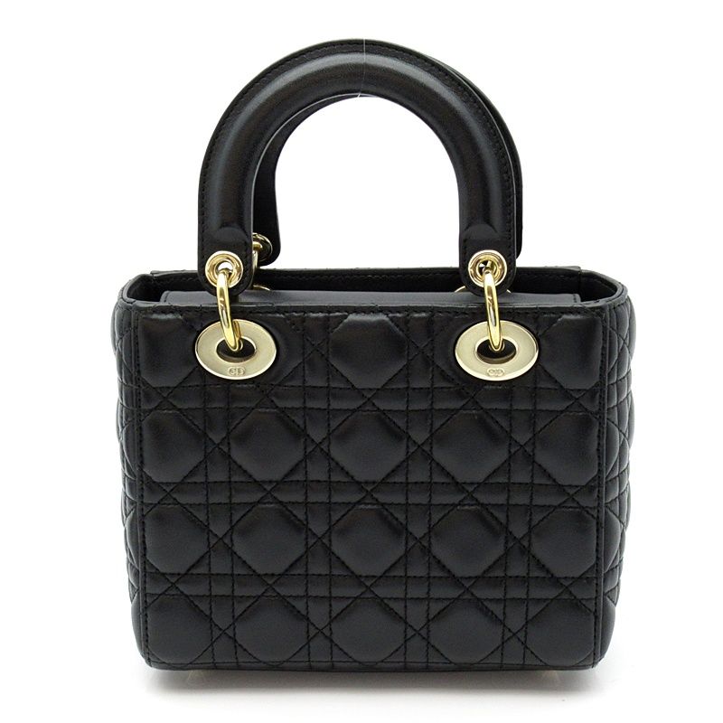 Dior Lady Dior MY ABC Bag Lambskin Handbag Black — view 4