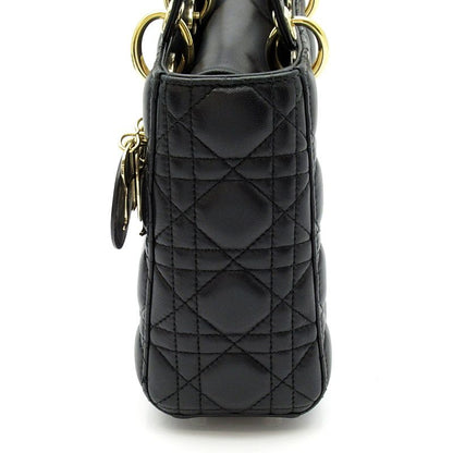 Dior Lady Dior MY ABC Bag Lambskin Handbag Black — view 3