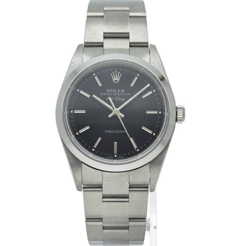 Rolex Air King SS Watch Black — view 2