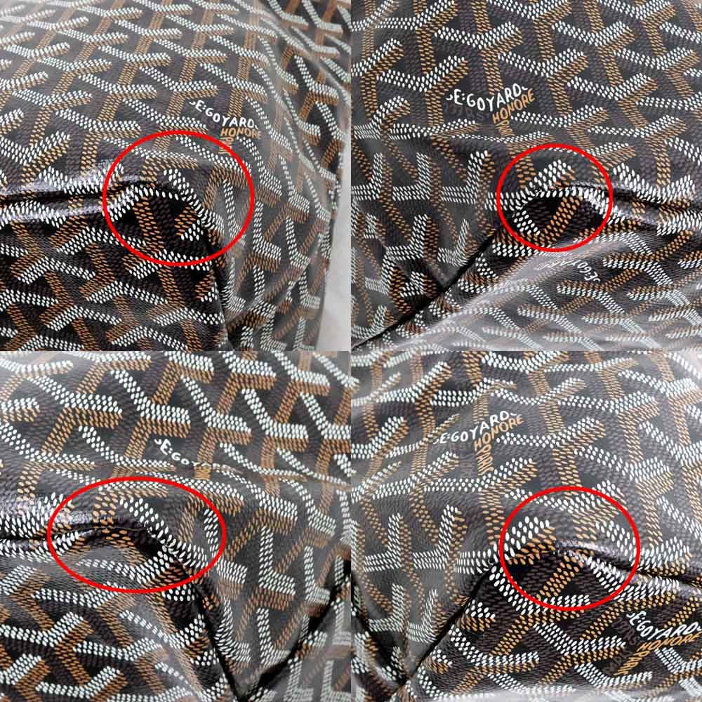 Goyard Saint Louis PM Black Leather Tote Bag — view 6