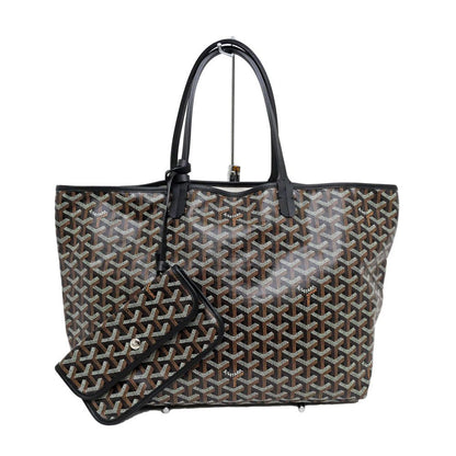 Goyard Saint Louis PM Black Leather Tote Bag