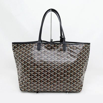 Goyard Saint Louis PM Black Leather Tote Bag — view 2