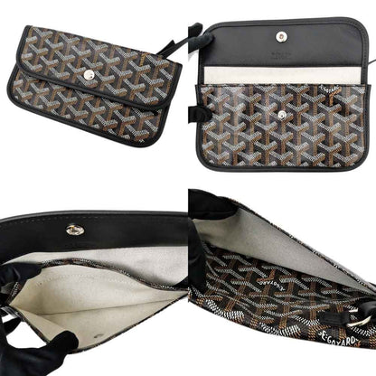 Goyard Saint Louis PM Black Leather Tote Bag — view 8