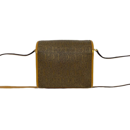 Gucci Vintage GG Logo Pattern Leather Shoulder Bag Pochette Brown — view 3