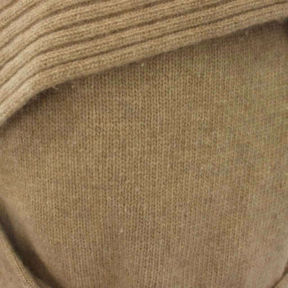 Max Mara Knit Cardigan Long Sleeve Waist Ribbon Wool Cashmere Beige M — view 8
