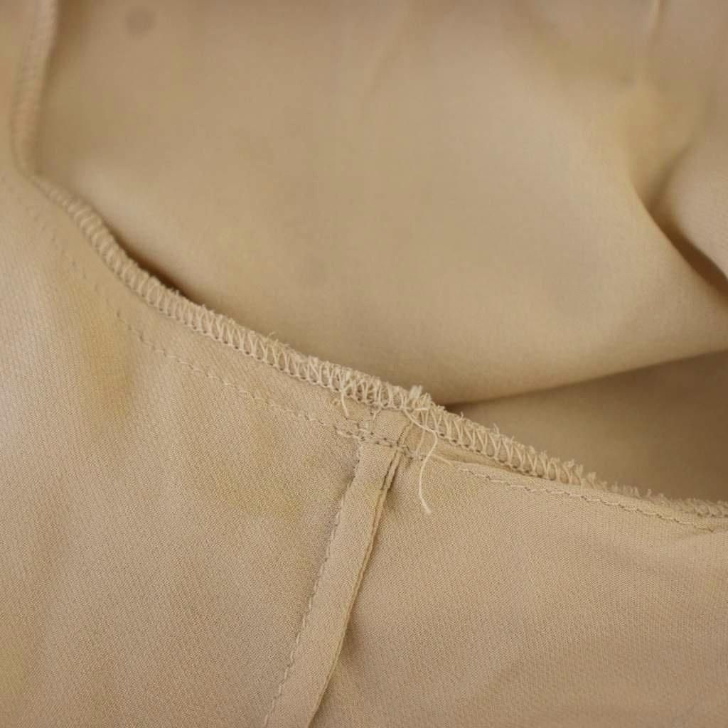 Gucci Bow Tie Blouse Shirt Long Sleeve Silk Beige 38 — view 8