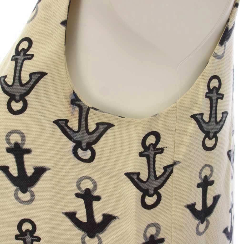 Balenciaga Dress Sleeveless Knee-length Pattern Silk Ivory Black 34 — view 7