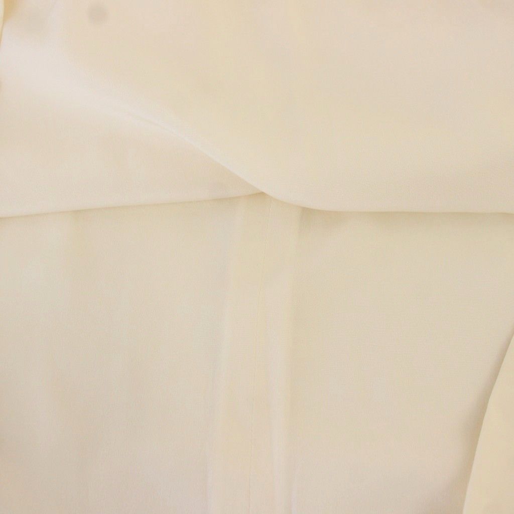 Dior Silk Ruffle Dress Knee-length Sleeveless White — view 8