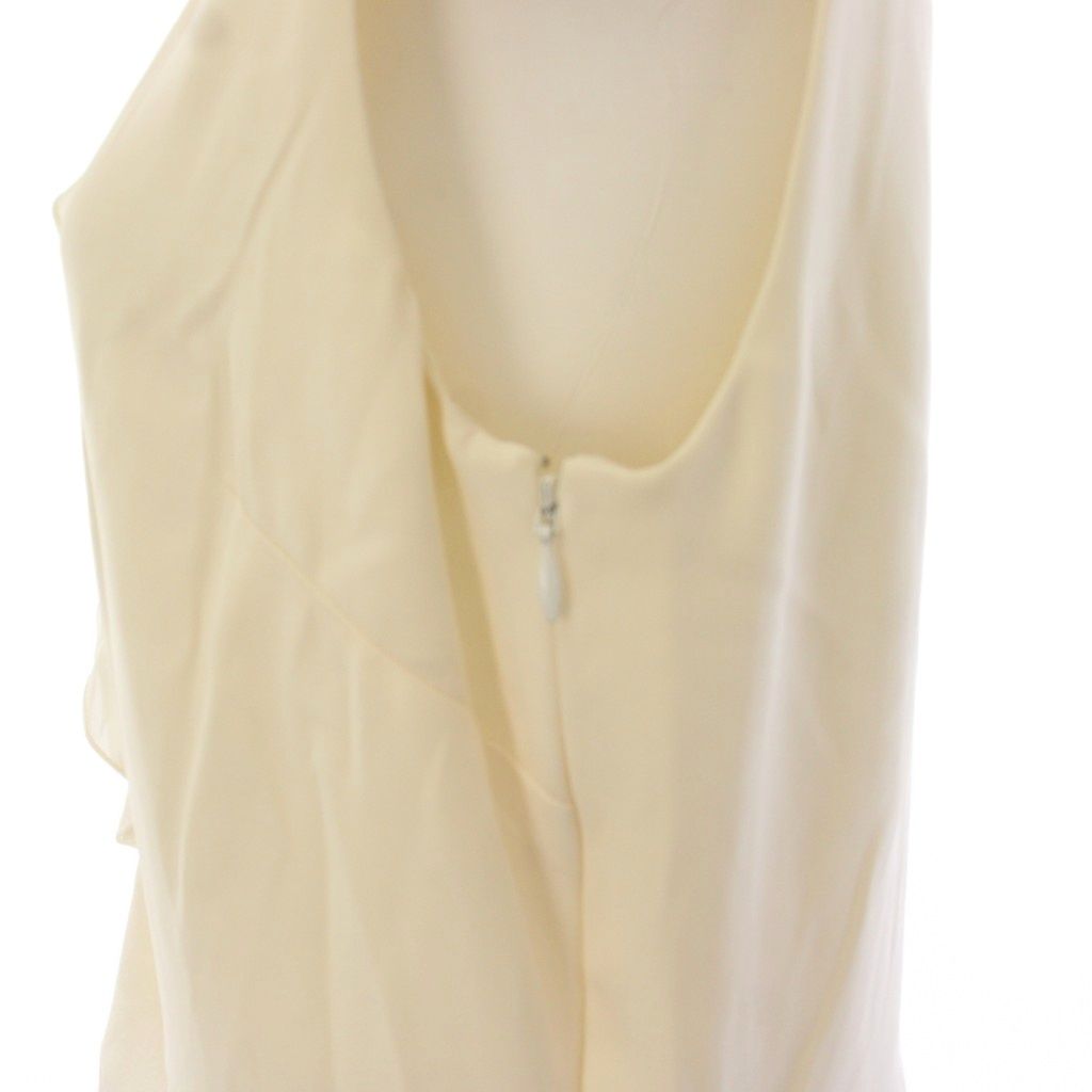 Dior Silk Ruffle Dress Knee-length Sleeveless White — view 6