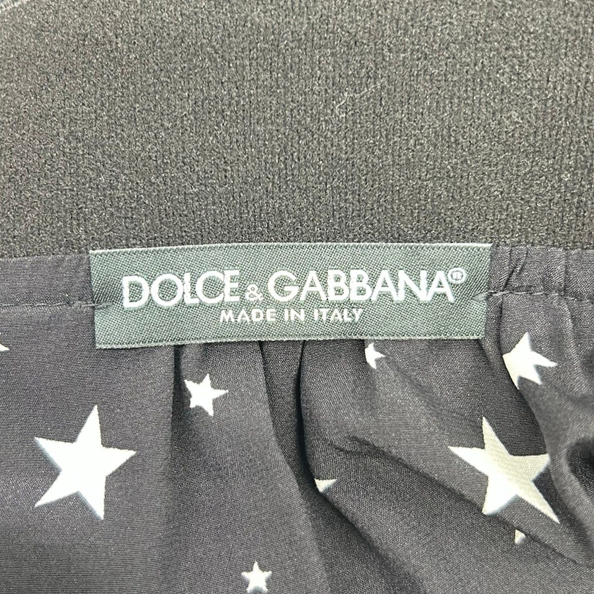 Dolce & Gabbana Skirt S Black White Knee-length Dot Pattern 36 — view 3