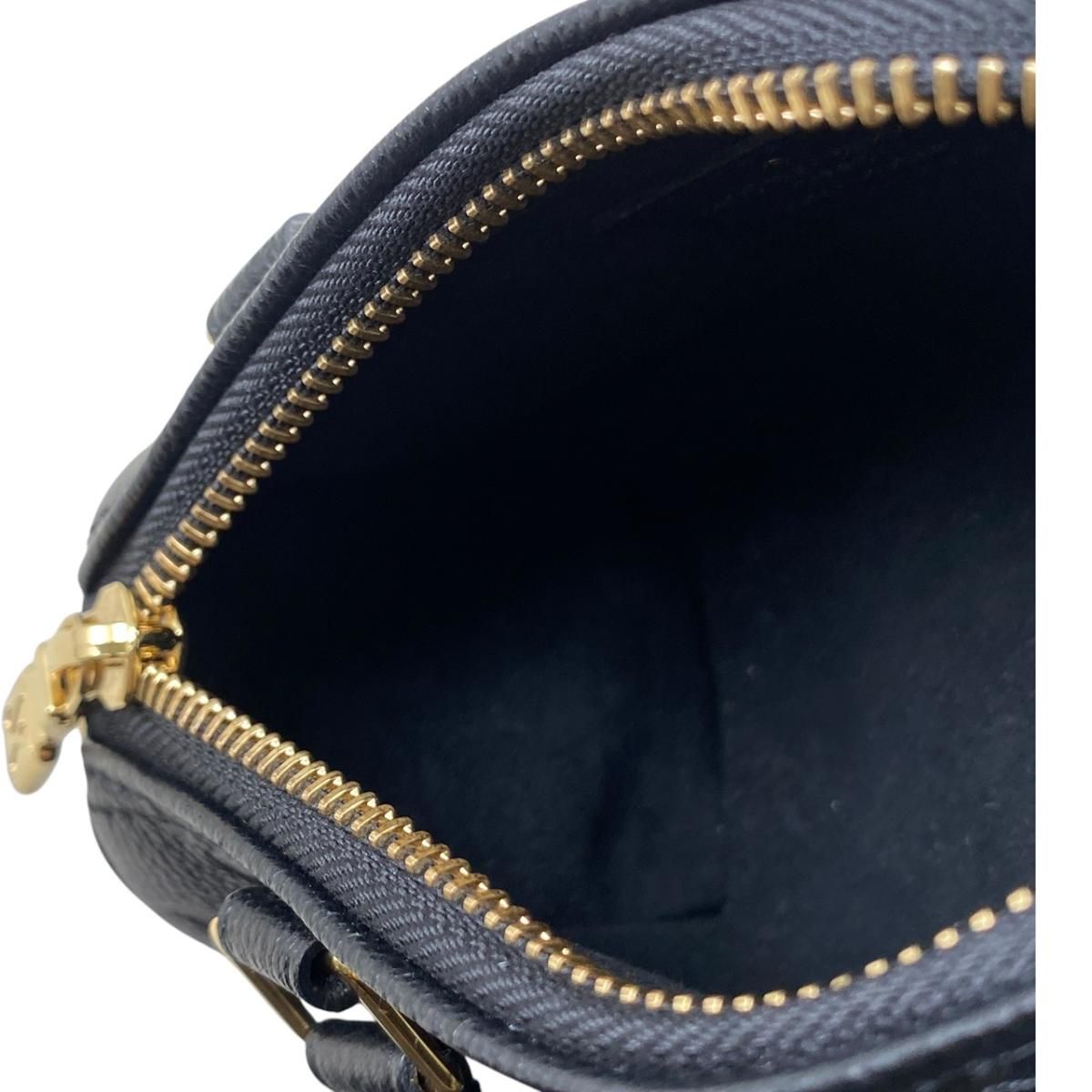 Louis Vuitton Shoulder Bag Nano Speedy Monogram Leather Noir Black — view 8
