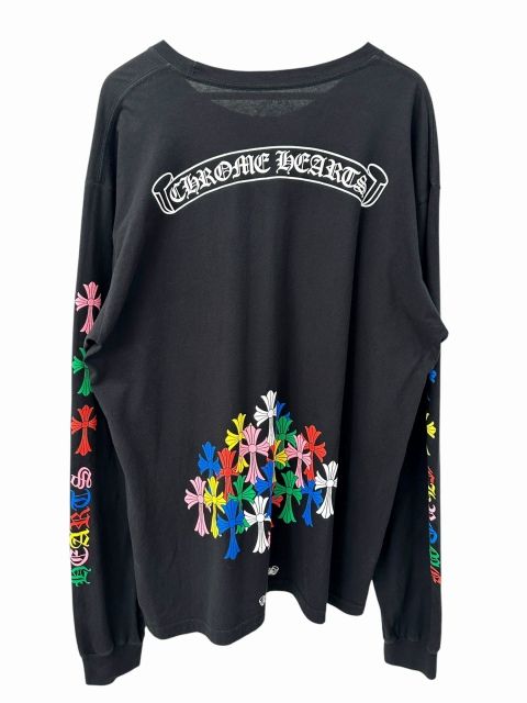 Chrome Hearts CH Long Sleeve T-Shirt Mltcol Cem Multi Cemetery Cross Print Logo — view 2