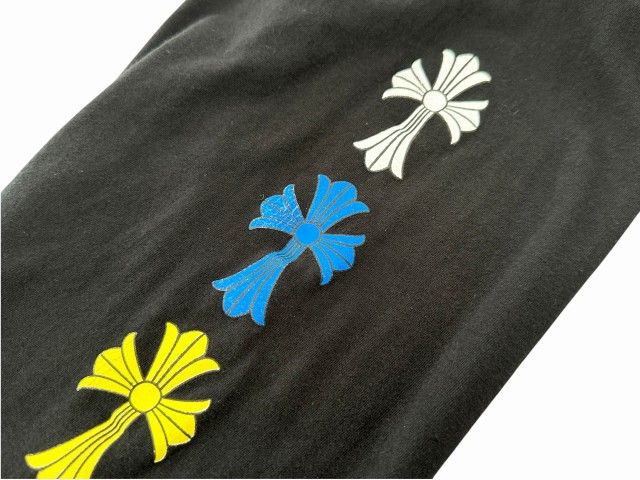 Chrome Hearts CH Long Sleeve T-Shirt Mltcol Cem Multi Cemetery Cross Print Logo — view 7