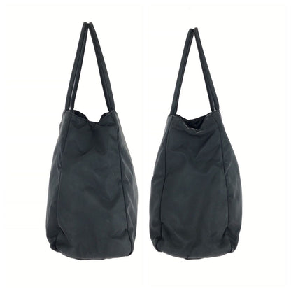 Prada Tessuto Black Silver Nylon Tote Bag — view 8