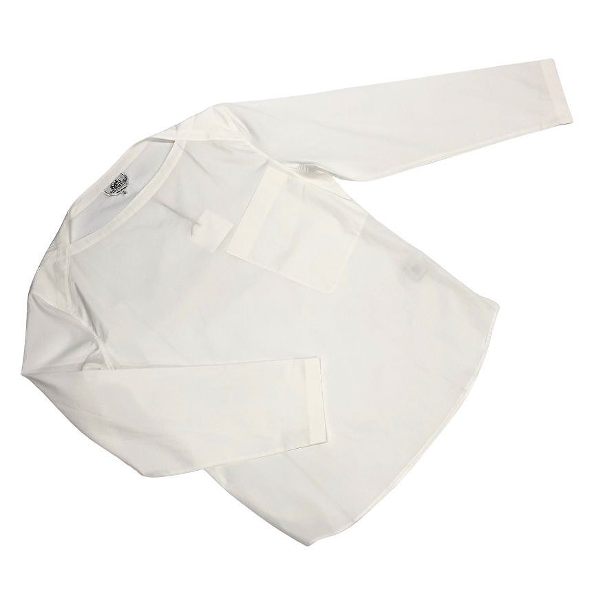 Hermes Cotton Shirt Pullover Top White Boat Neck Vintage Sweater