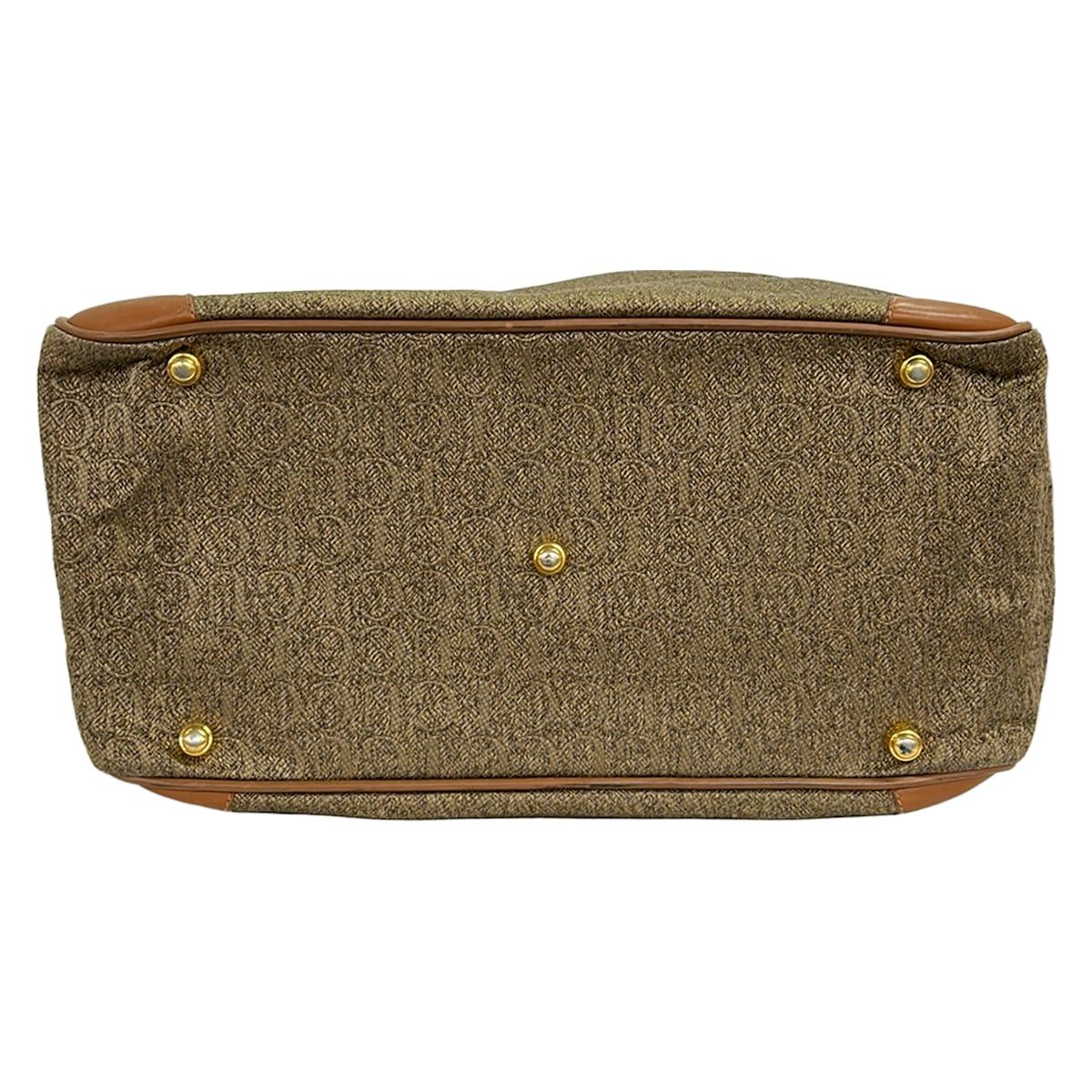 Gucci Boston Bag Beige Brown Logo Pattern Leather — view 5