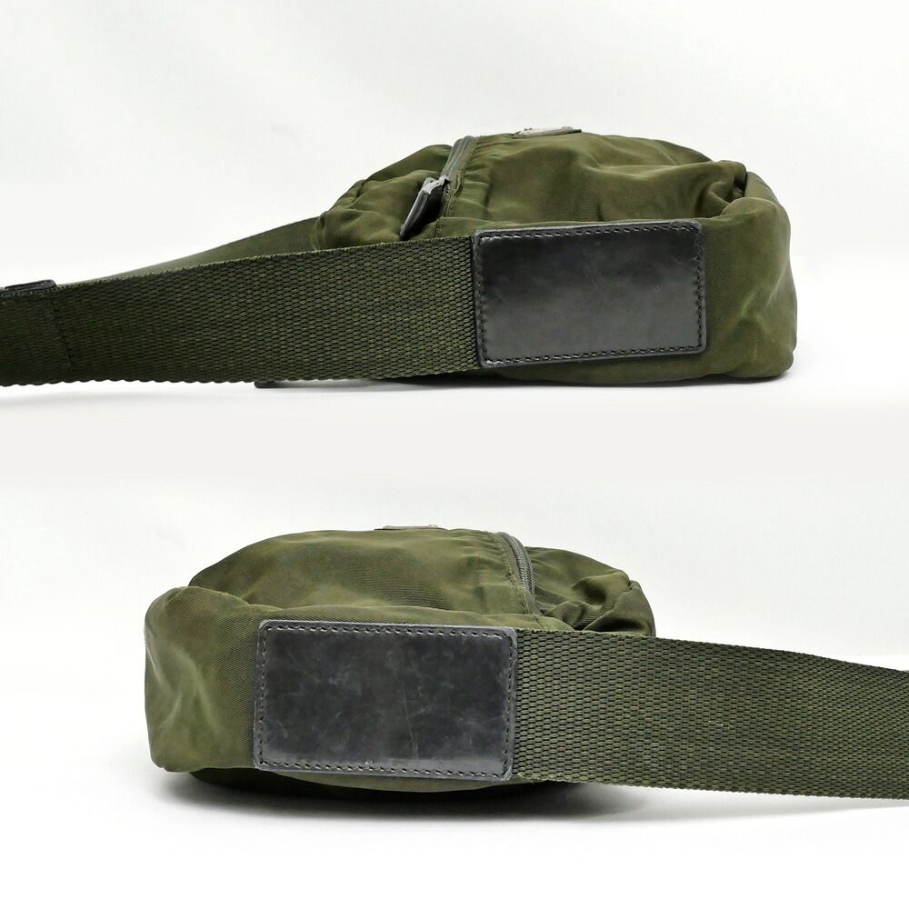 Prada Shoulder Bag Khaki Crossbody Nylon Green — view 3