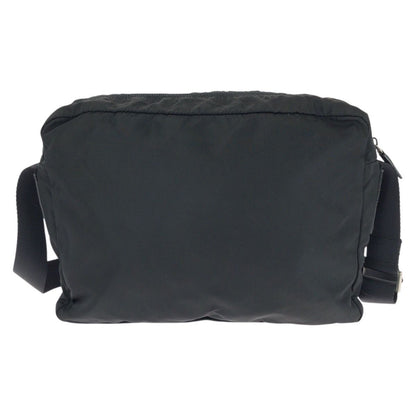 Prada Tessuto Black Silver Nylon Shoulder Bag — view 2
