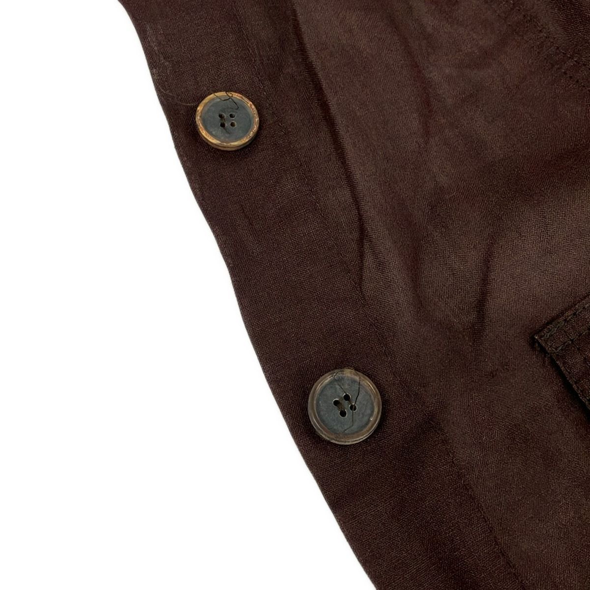 Brunello Cucinelli Long Sleeve Shirt Blouse M Dark Brown 42 — view 8