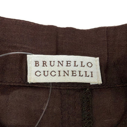 Brunello Cucinelli Long Sleeve Shirt Blouse M Dark Brown 42 — view 3