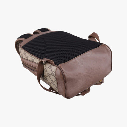 Gucci Three Little Pigs Brown Leather Backpack — view 7