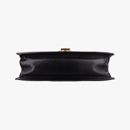 Gucci Sylvie Black Green Red Leather Shoulder Bag — view 3