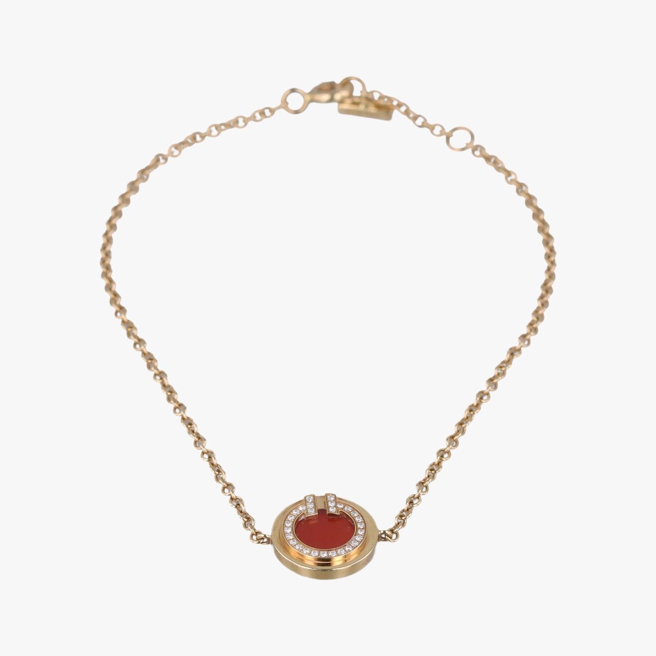 Tiffany & Co T Two Circle Red Yellow Golden