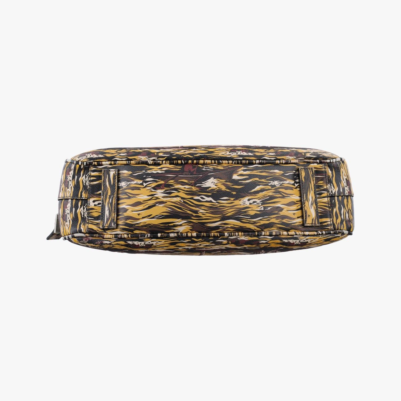 Prada Convertible Bauletto Flower Print Multicolor Saffiano Leather — view 3