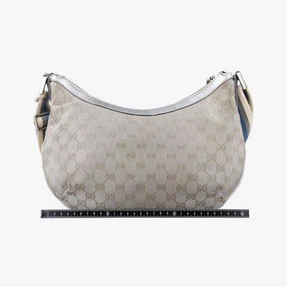 Gucci Sherry Line Gray Canvas Leather — view 2