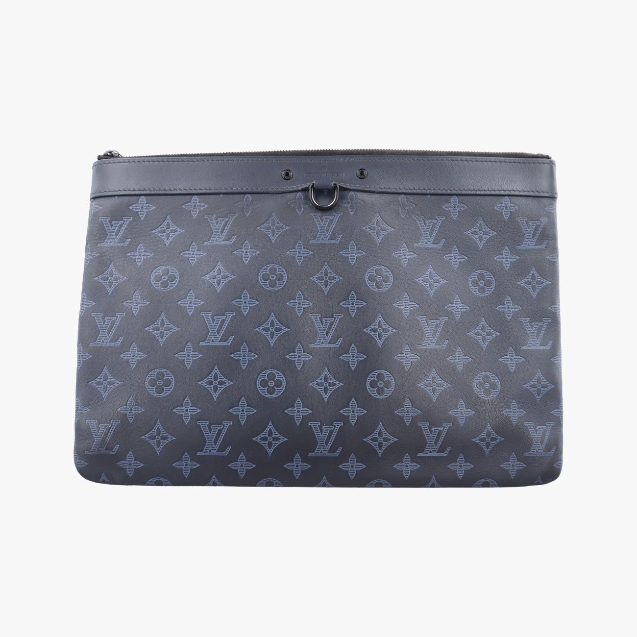 Louis Vuitton Discovery Pochette Gray Blue Sky Monogram Shadow Pouch