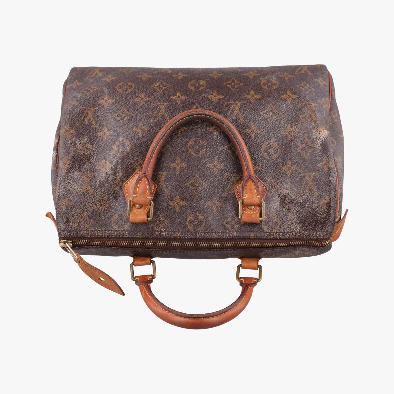 Louis Vuitton Speedy 30 Monogram Brown Canvas Handbag — view 8