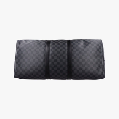 Louis Vuitton Keepall Bandouliere 45 Noir Damier Graphite — view 3