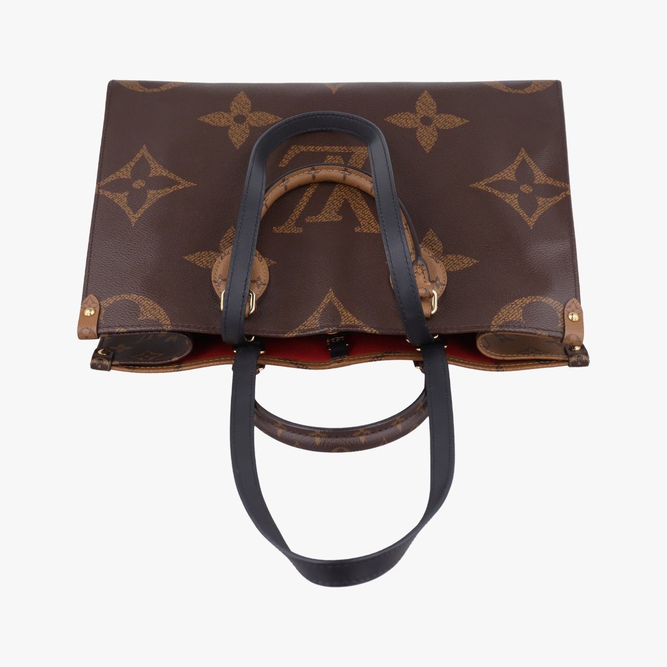 Louis Vuitton On The Go MM Monogram Brown Canvas Tote Bag — view 8