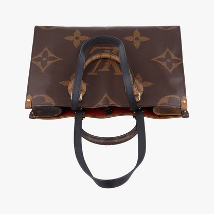 Louis Vuitton On The Go MM Monogram Brown Canvas Tote Bag — view 8