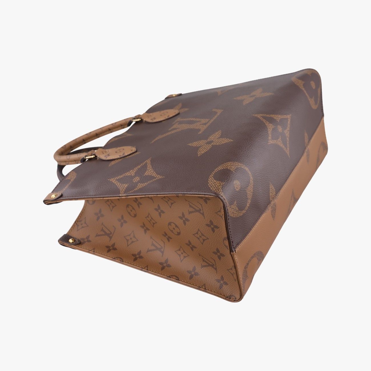 Louis Vuitton On The Go MM Monogram Brown Canvas Tote Bag — view 5