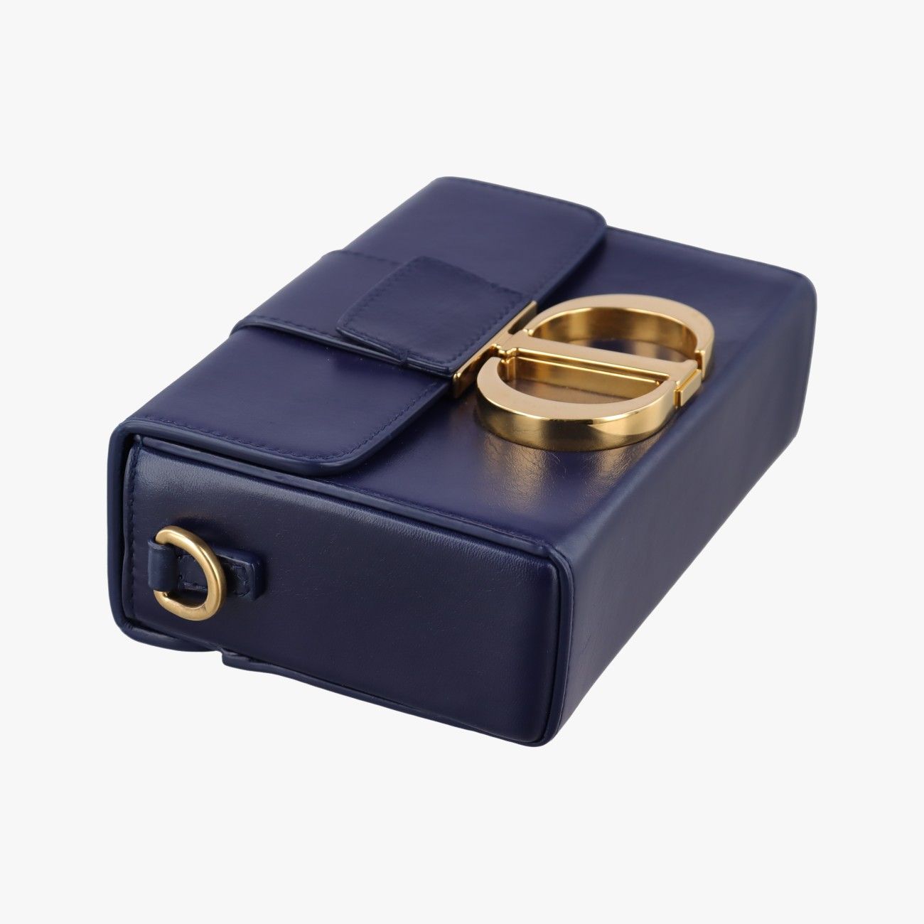 Dior 30 Montaigne Navy Leather Handbag — view 5