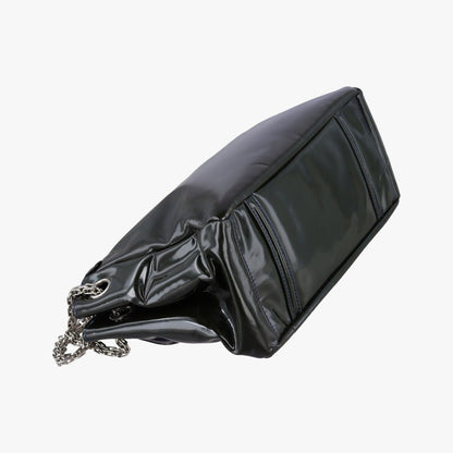 Chanel Chain Flap Bag Green Patent — view 7