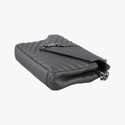 Saint Laurent Carre Gray Leather — view 4