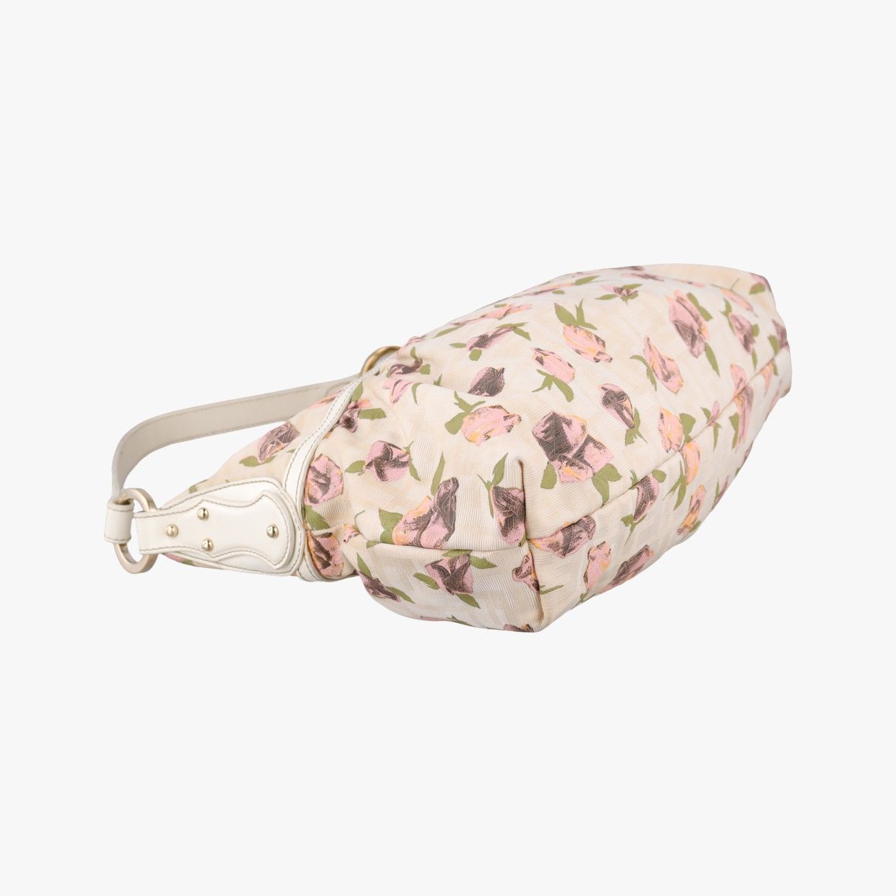 Fendi Zucca Print Chef Perforated Charm Multicolor Canvas Keychain — view 7