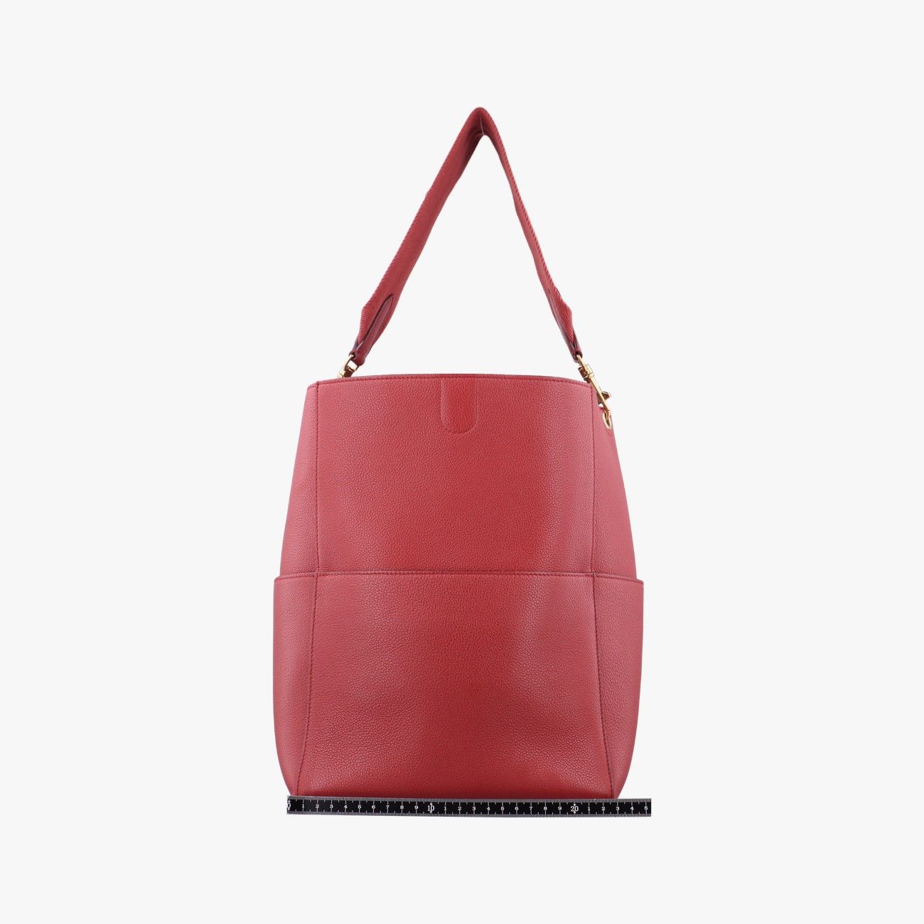 Celine Sangles Bucket Red Leather — view 2