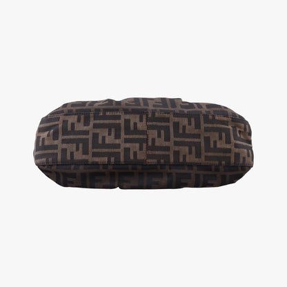 Fendi B Bag Zucca Brown Black Canvas Leather — view 3