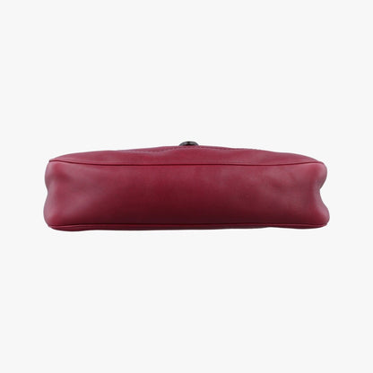 Gucci New Jackie Wine Red Leather Shoulder Bag — view 3
