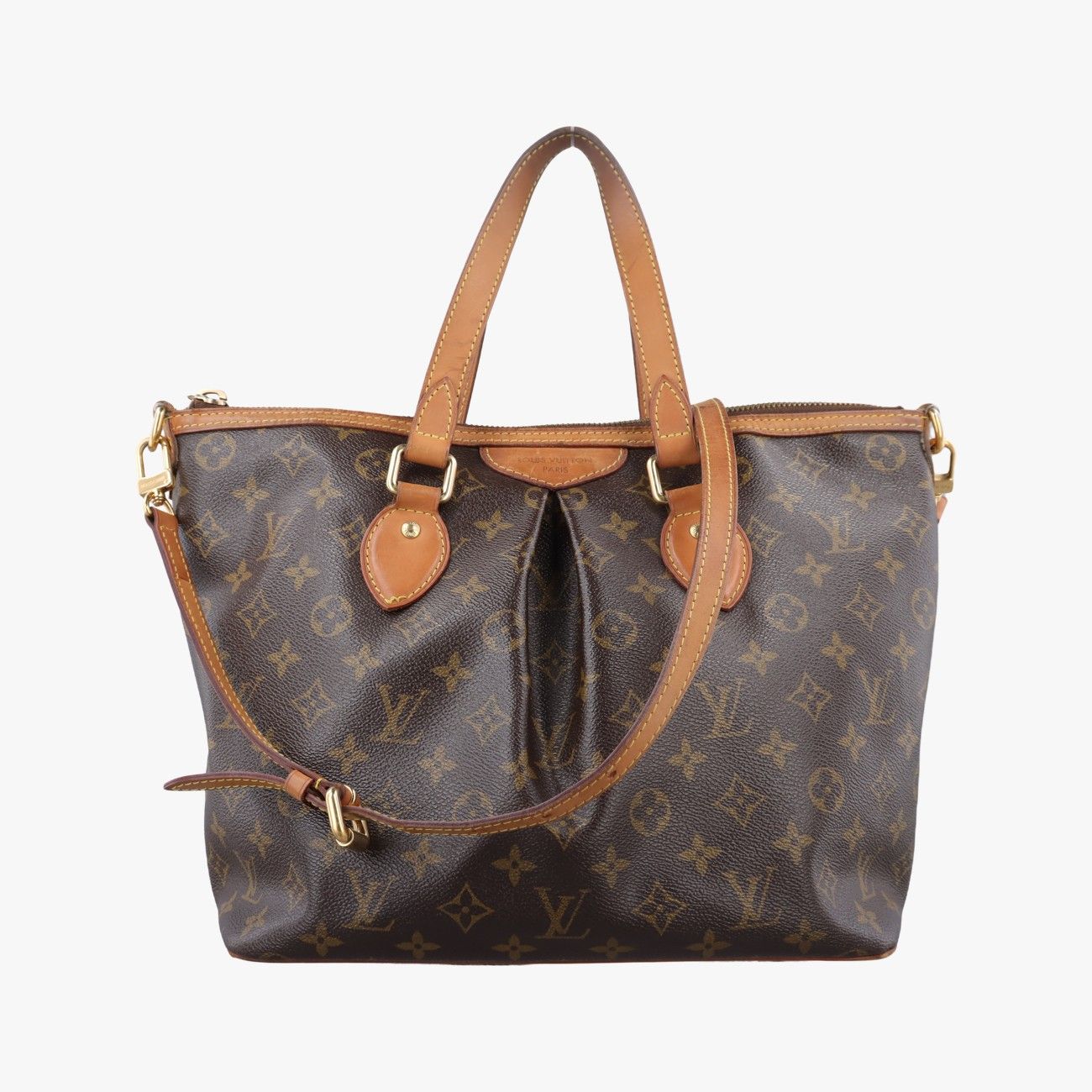 Louis Vuitton Palermo PM Monogram Brown Canvas Tote Bag