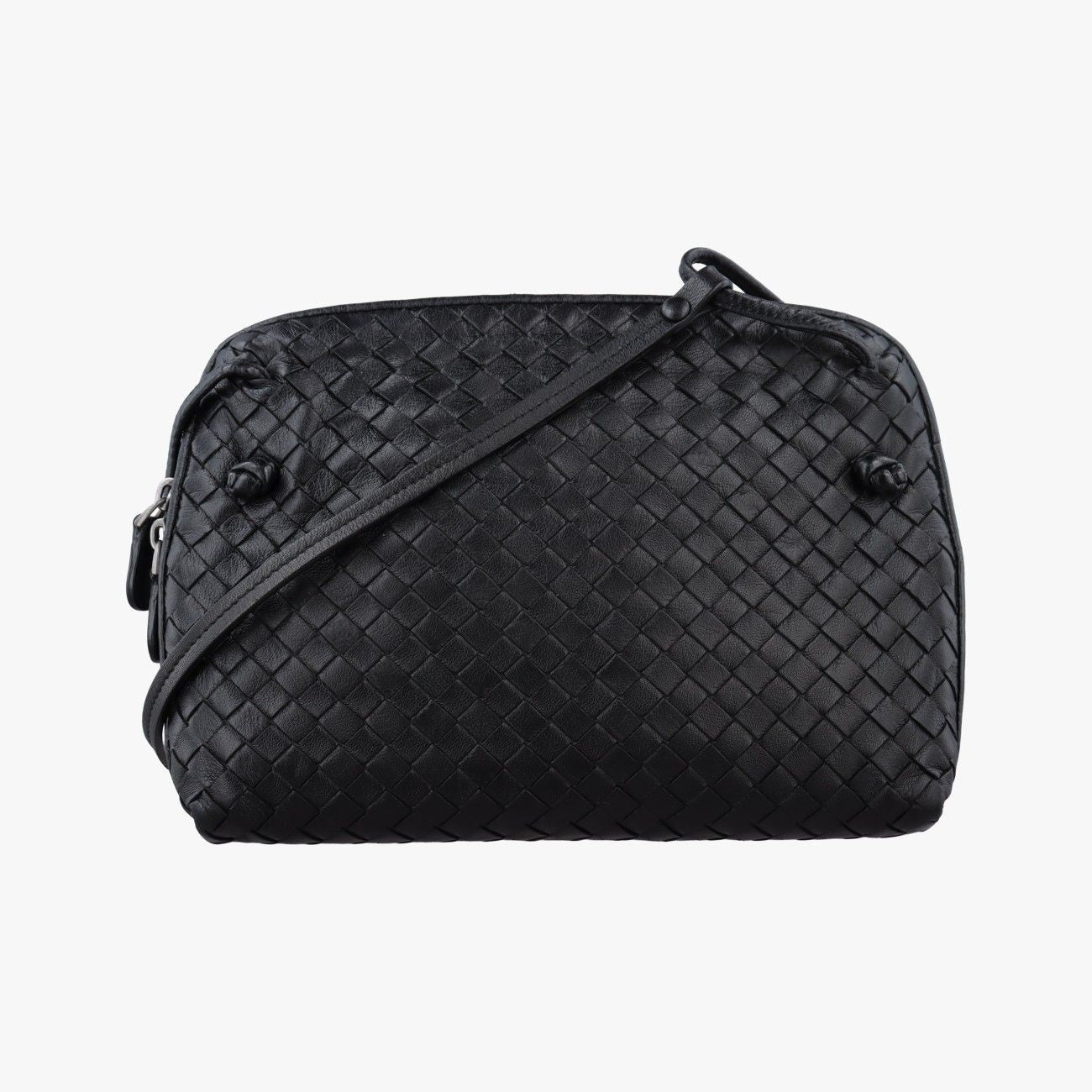 Bottega Veneta Nodini Intrecciato Black Lambskin