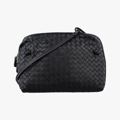 Bottega Veneta Nodini Intrecciato Black Lambskin