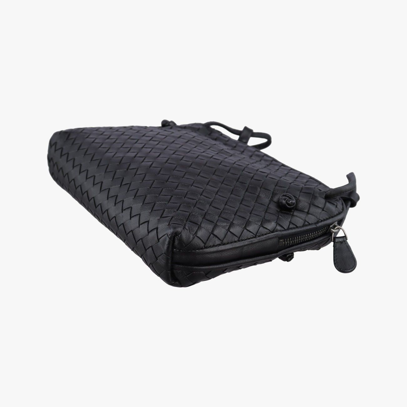 Bottega Veneta Nodini Intrecciato Black Lambskin — view 4