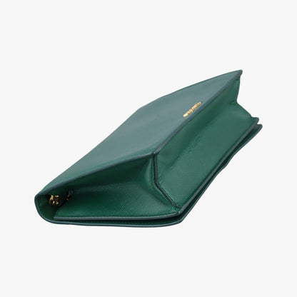 Prada Koror Chain Green Saffiano Leather 25 — view 7