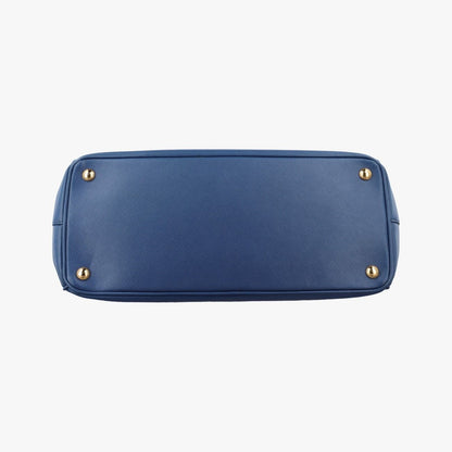 Prada Galleria Blue Saffiano Leather 25 — view 3