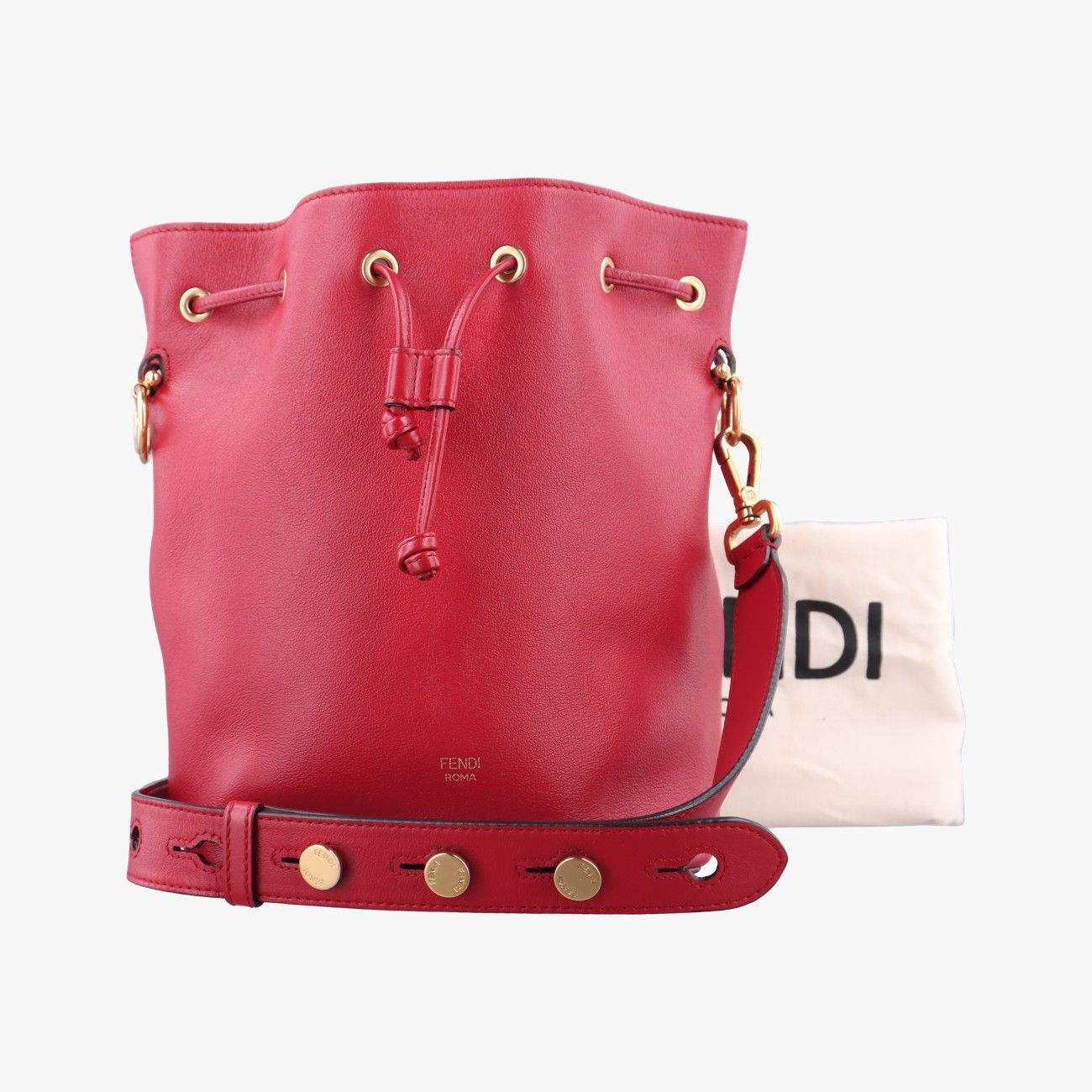 Fendi Montresor Red Leather