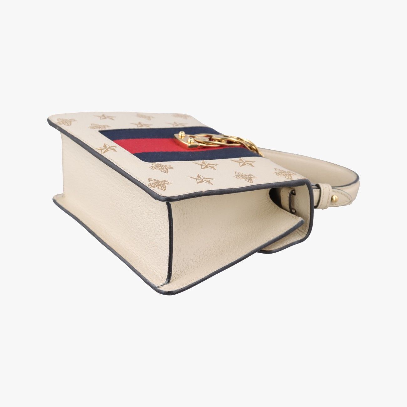 Gucci Sylvie White Leather Shoulder Bag — view 6